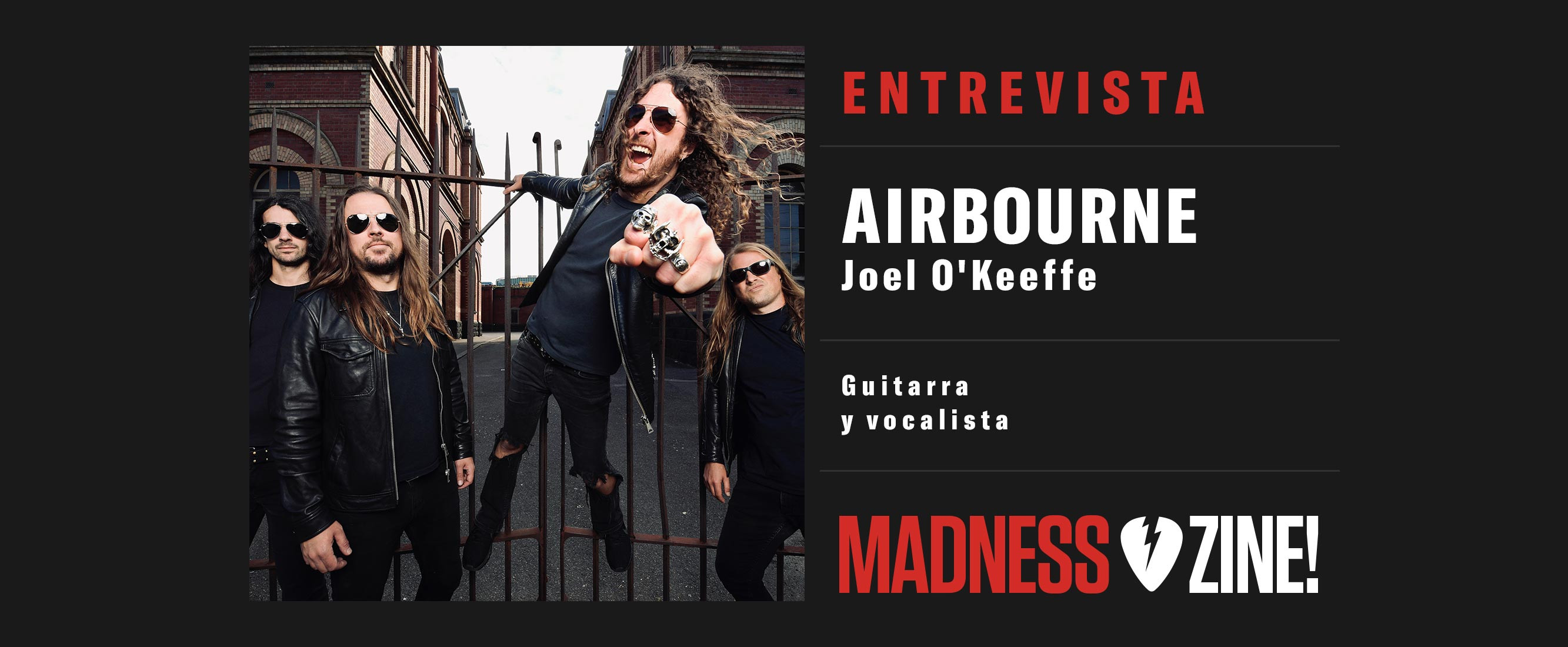 Entrevista: Joel O'Keeffe de Airbourne
